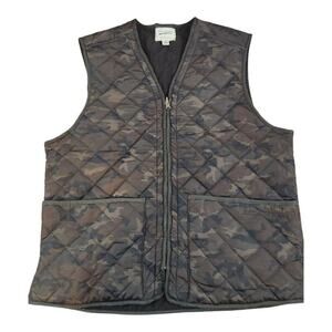 Gilet Vintage Field & Stream Homme – Marron, Taille L, En Toile Coton, Idéal Pêche Chasse Safari